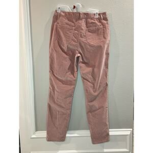 Boston Proper Mauve Pink Brushed Velvet Ankle Cropped Pants Sz 12